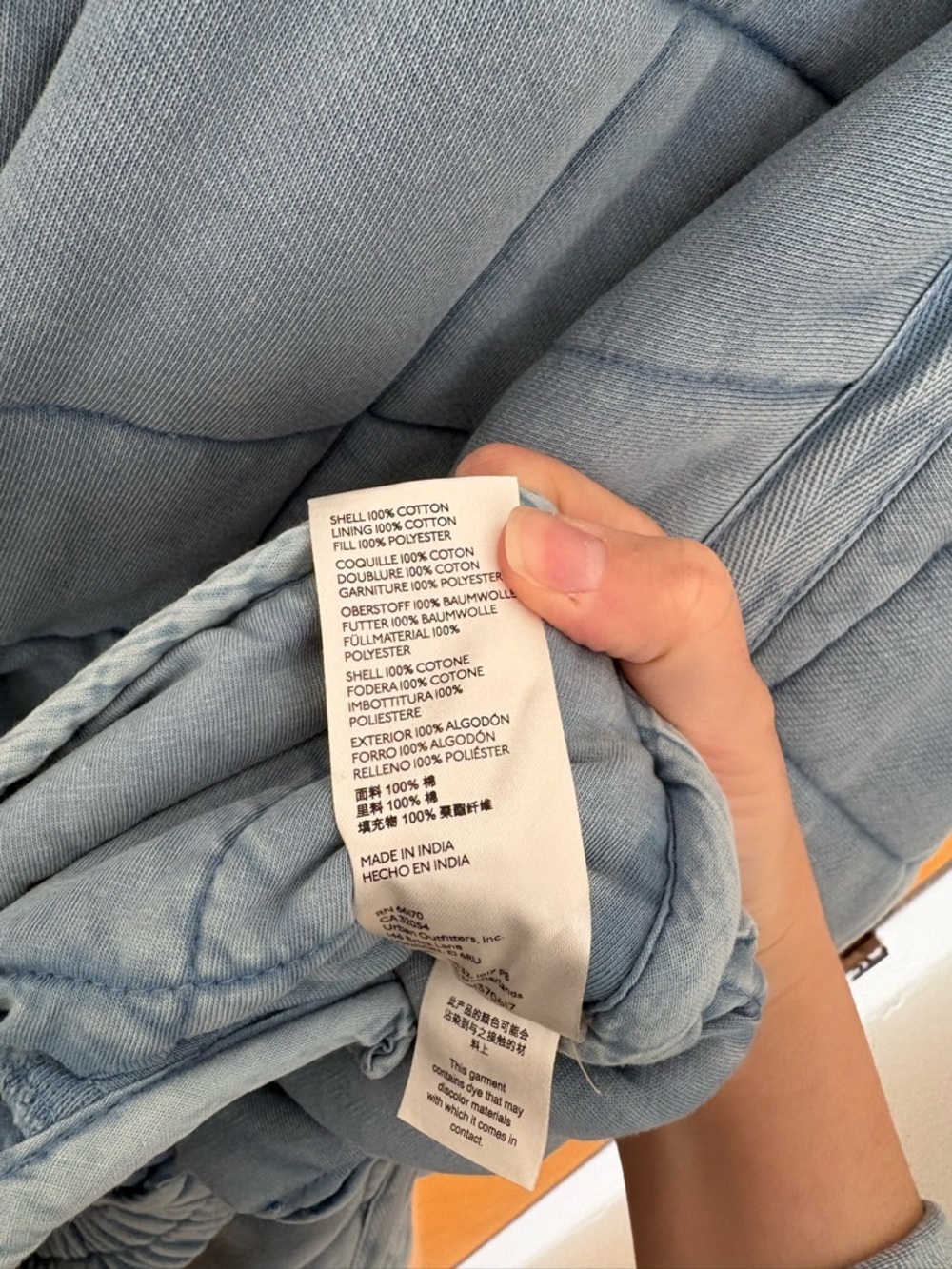 Free People blue quilted dolman jacket - Picture 5 of 5